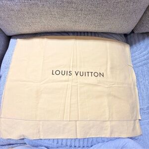Louis Vuitton Duffel dust bag Cotton Serial# B072A Fabric Bag 21.5/29.5 inches